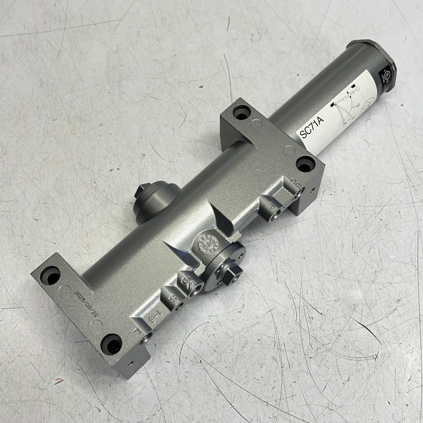 FALCON Door Closer W/ Heavy Duty Deadstop Hold Open Parallel Arm Aluminum SC71A