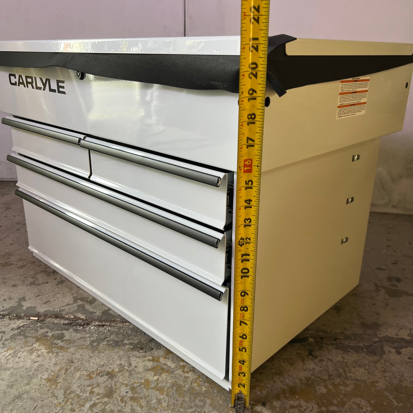 CARLYLE Deluxe 4 Drawer Cart Gritty Gray Sz 40.2"H x 30.8"W x 20.5"D, C4DRCARTGG