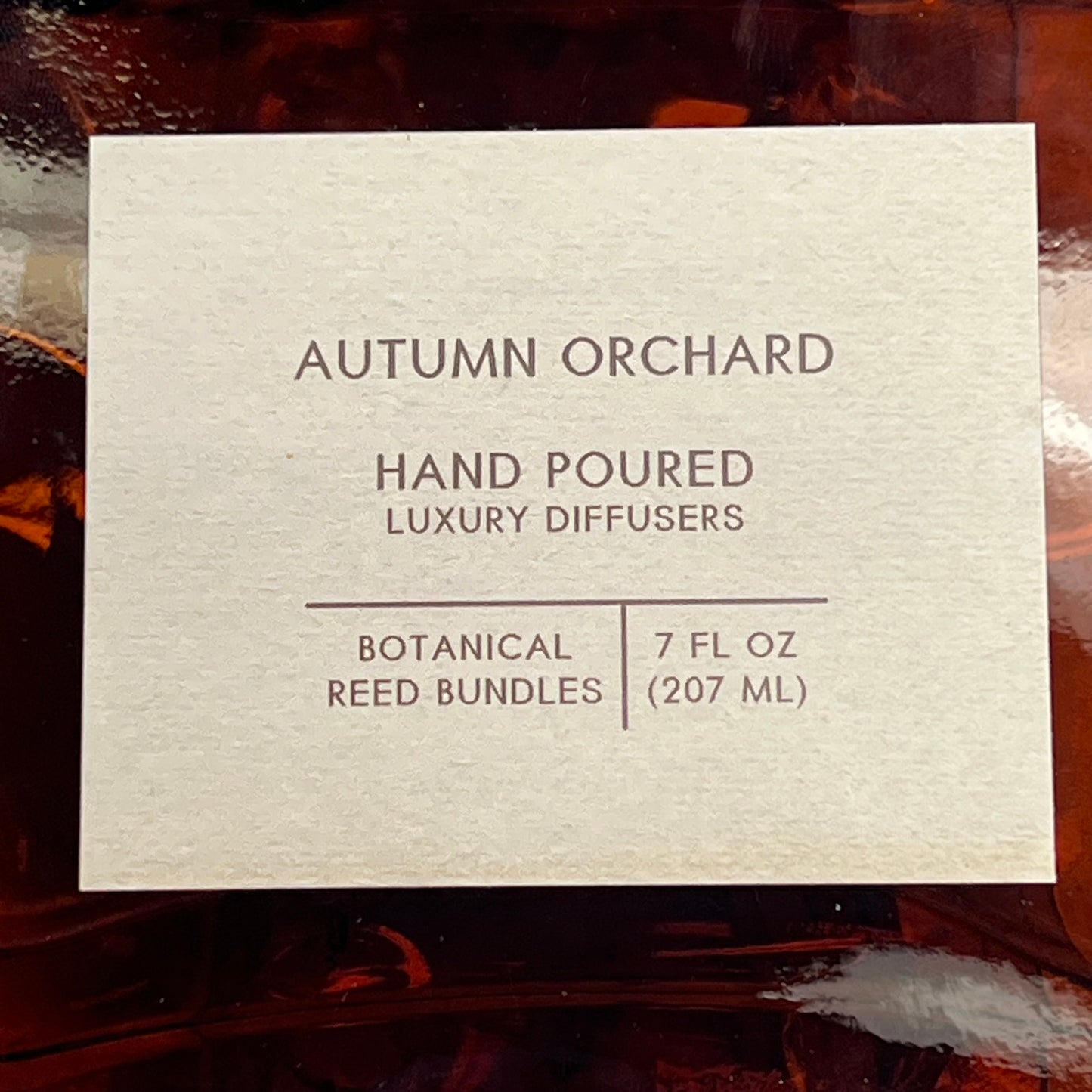 ANDALUCA HOME  Autumn Orchard Dried Bouquet Reed Bundle Fragrance Diffuser Amber