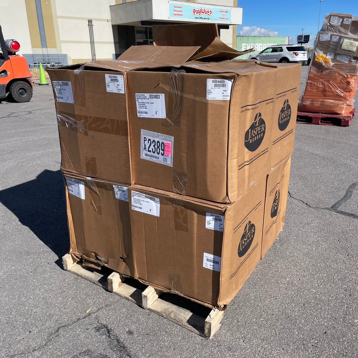 ZA@ Pallet of JASPER RUBBER Gaskets 3.5” Dia 002631268 (AS-IS)(C)