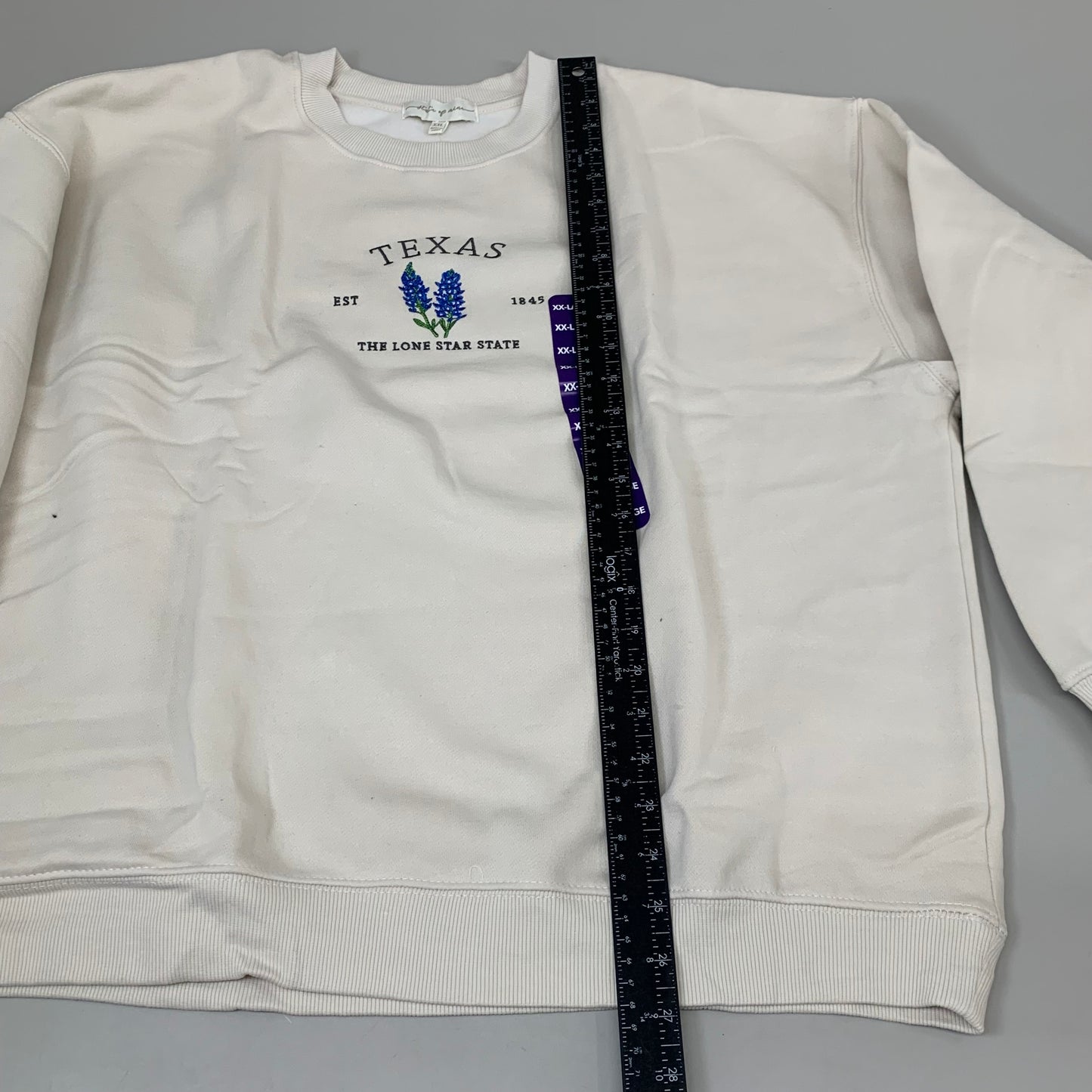 STATE OF MINE Women's Texas Lone Star State Sweatshirt Sz-XXLarge Stone 15711