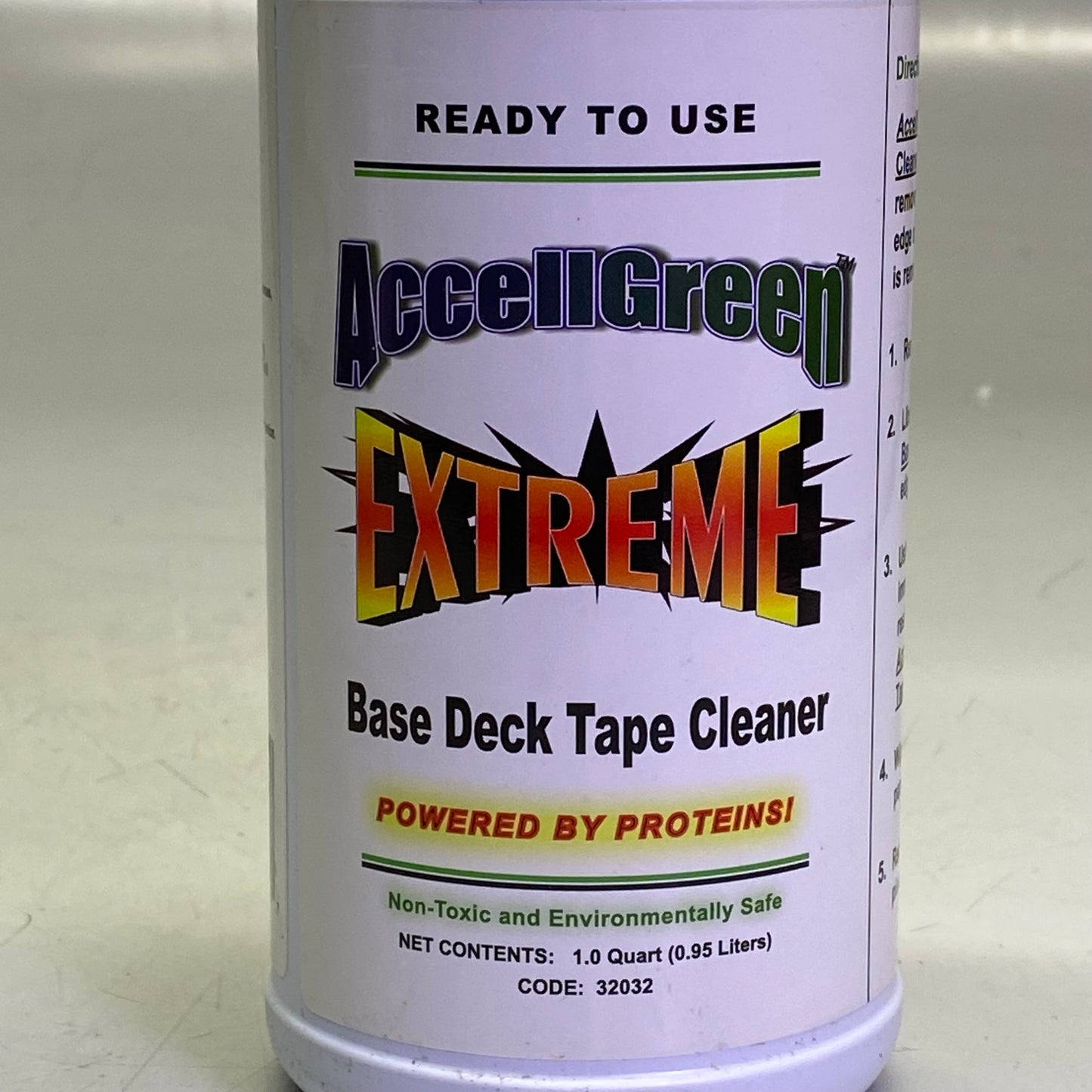 ACCELL GREEN EXTREME (2 PACK) Base Deck Tape Cleaner 1 qt. White
