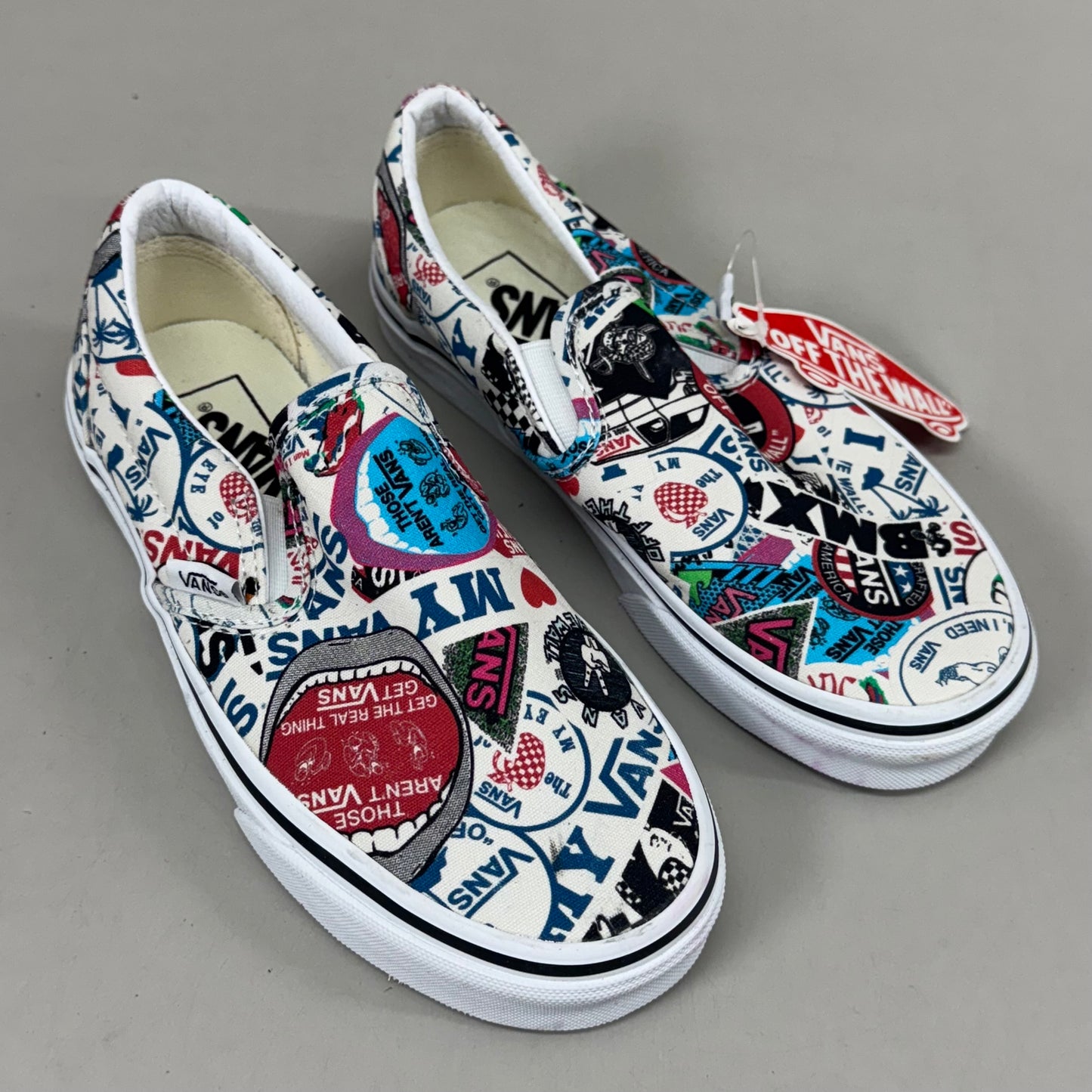 VANS "I Love My Vans" Off Walls Slip-On Women's 5.0 Men's 3.5 Multicolor Pattern