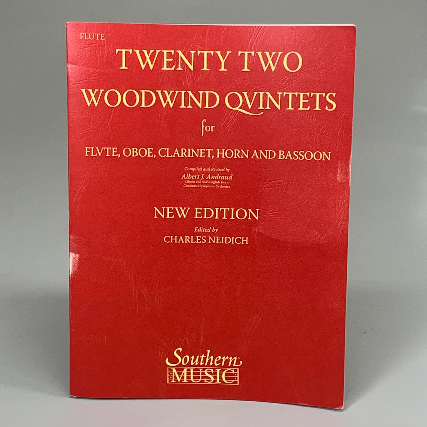 SOUTHERN MUSIC (5 PACK!) Twenty Two Woodwind Quintets New Edition Red AS-IS