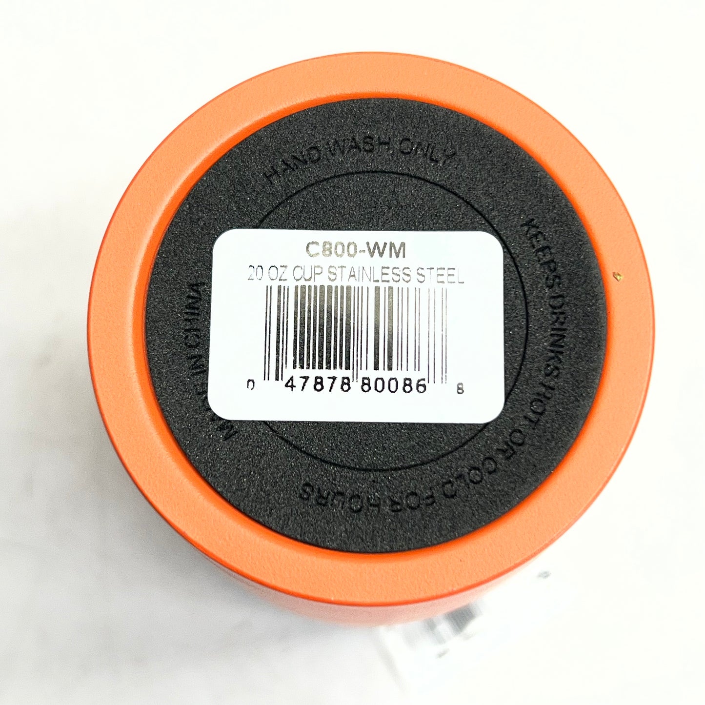 US PALY 20 Oz Stainless Steel Tumbler with Design, Orange C800-WM