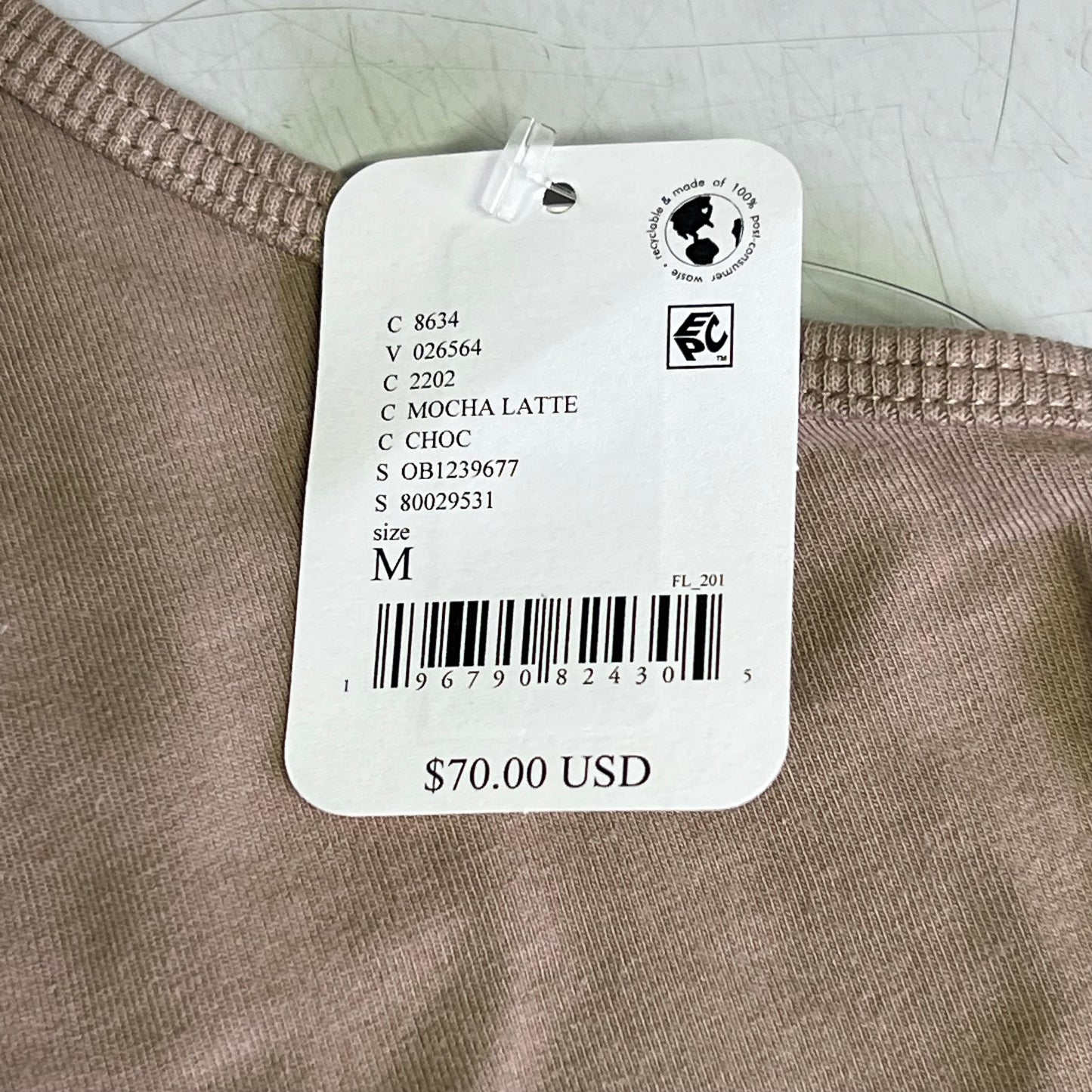 FREE PEOPLE Hot Shot Onesie Relaxed Fit Women's Sz M Mocha Latte 80029523