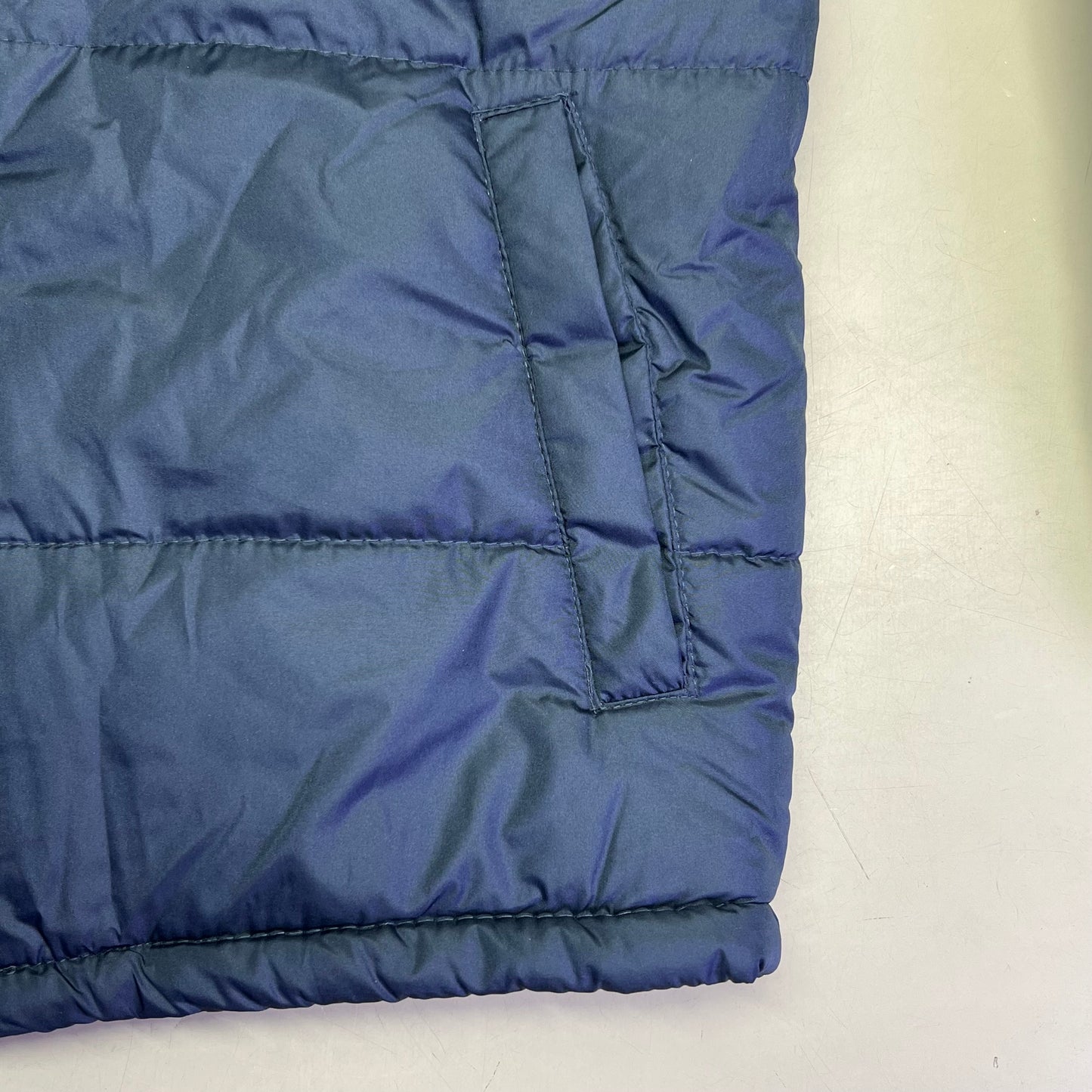 U.S. POLO ASSN. USPA Quilted Puffer Jacket Men's Sz S Navy/White 109689-P200A