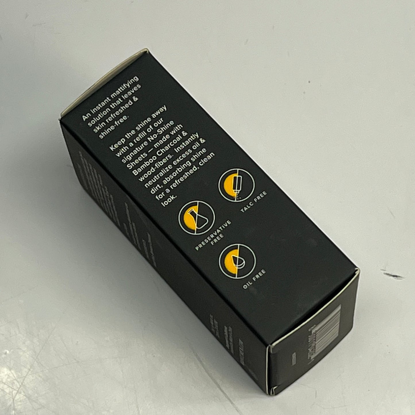 MANTL No-Shine Instant Mattifying Sheets 3 Refill Rolls 196.8" X 2.8" Black