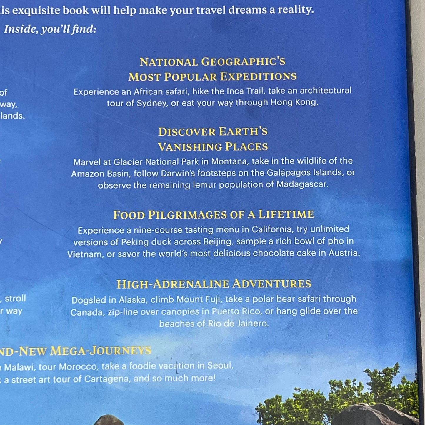 NATIONAL GEOGRAPHIC Journeys Of A Lifetime 2nd Edition Hardcover (Used)