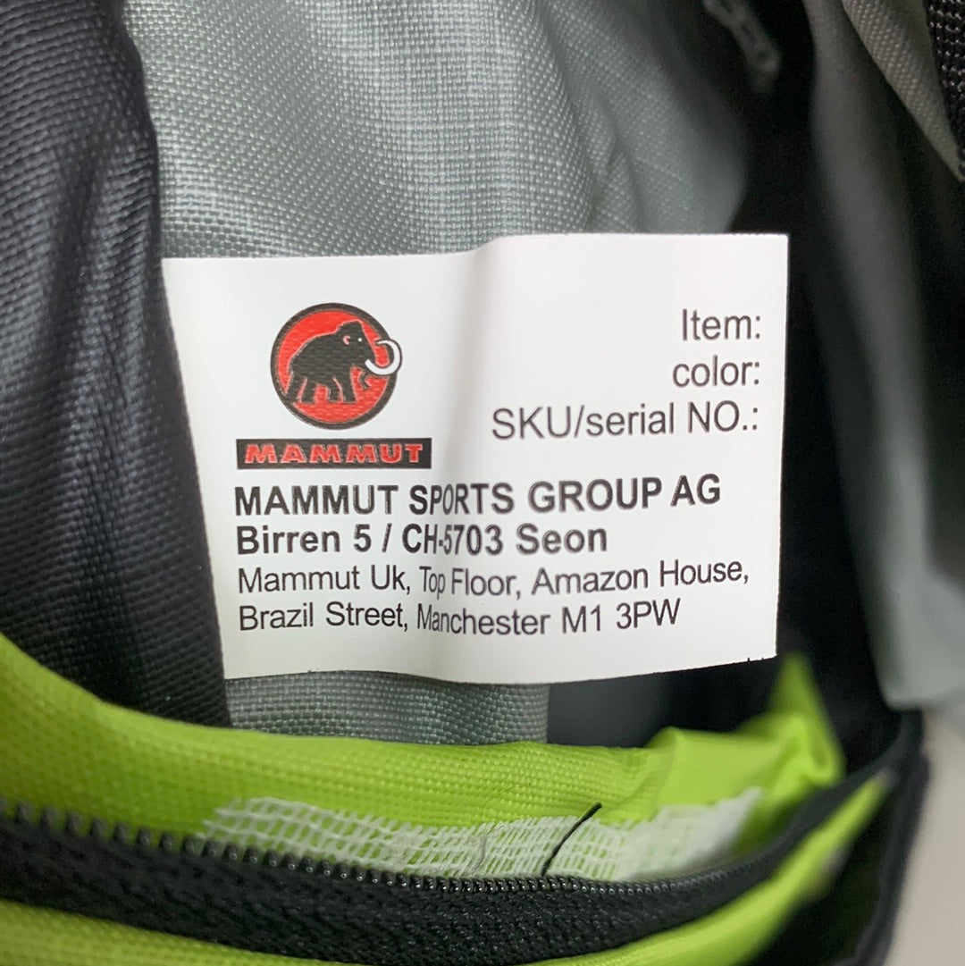 MAMMUT Neon Speed 15 Liter Backpack Small Slim High-Lime Black MAM01BW