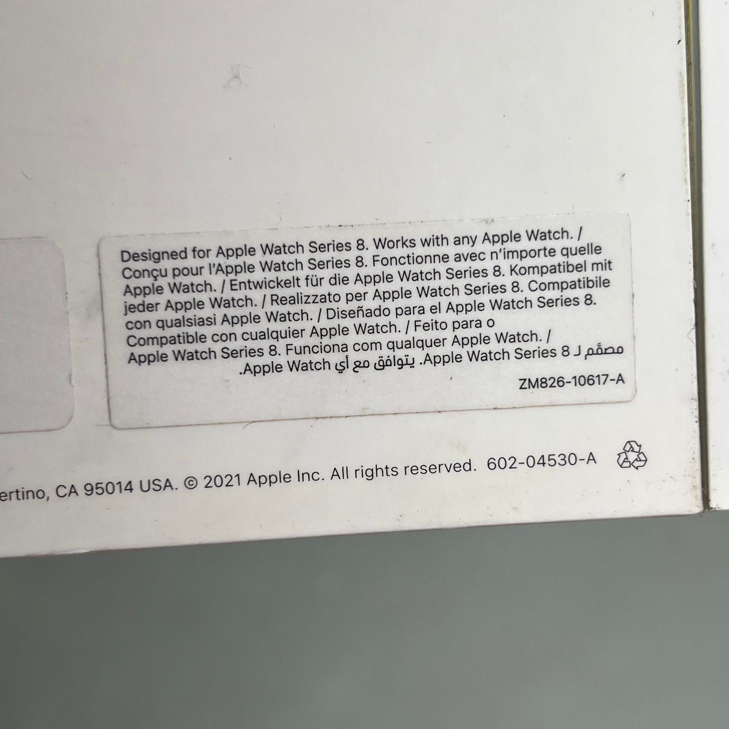 APPLE Watch Starlight Sport Band Soft & Durable S/M 41mm Tan 3L111AM/A (Return)