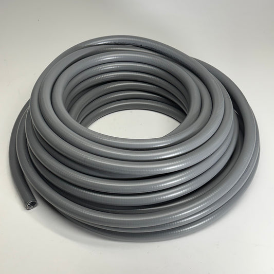 ANACONDA SEALTITE Flexible Metal Conduit 3TA1 Sz 1 3/4" X 100 ft Gray 034222-0000