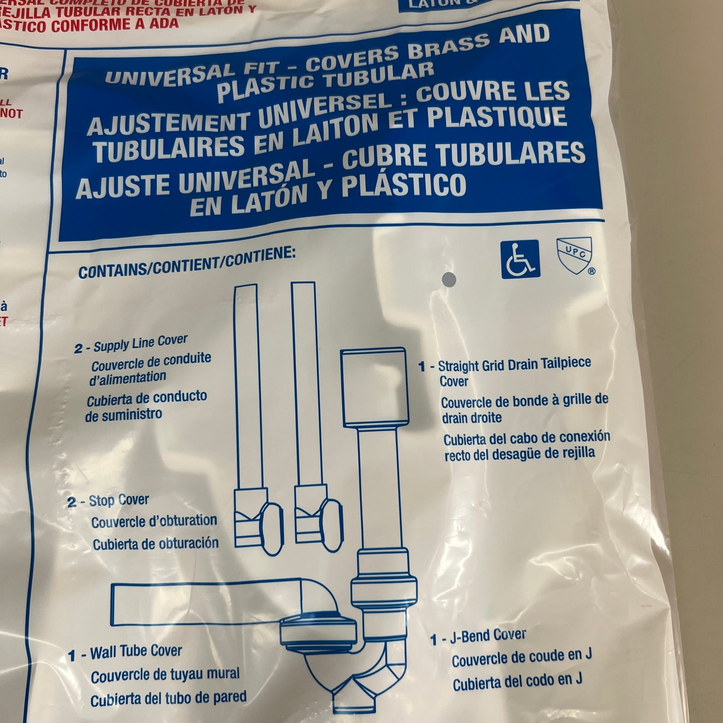 DEARBORN Ada Compliant Universal Straight Grid Drain Full Cover Kit ADA101