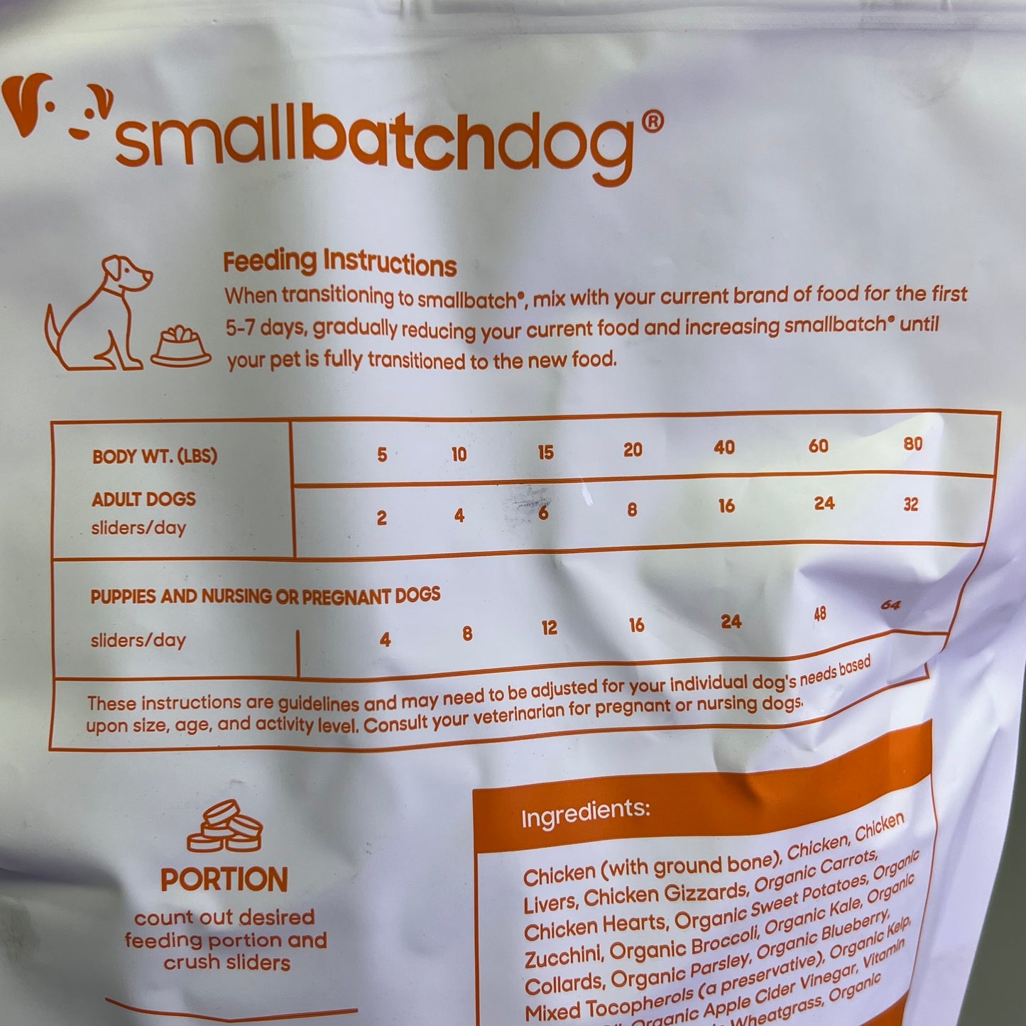 ZA@ SMALL BATCH Freeze Dried Sliders For Dogs Chicken Recipe 25 Oz Bag BB 09/26 A