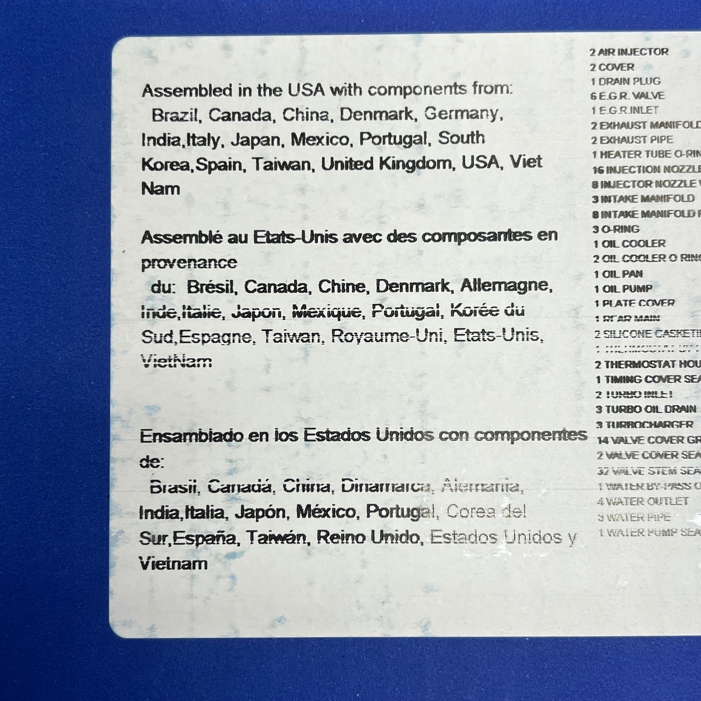 MAHLE Engine Gasket Set (Head Gasket Not Included) Made In USA Parts 95-3727