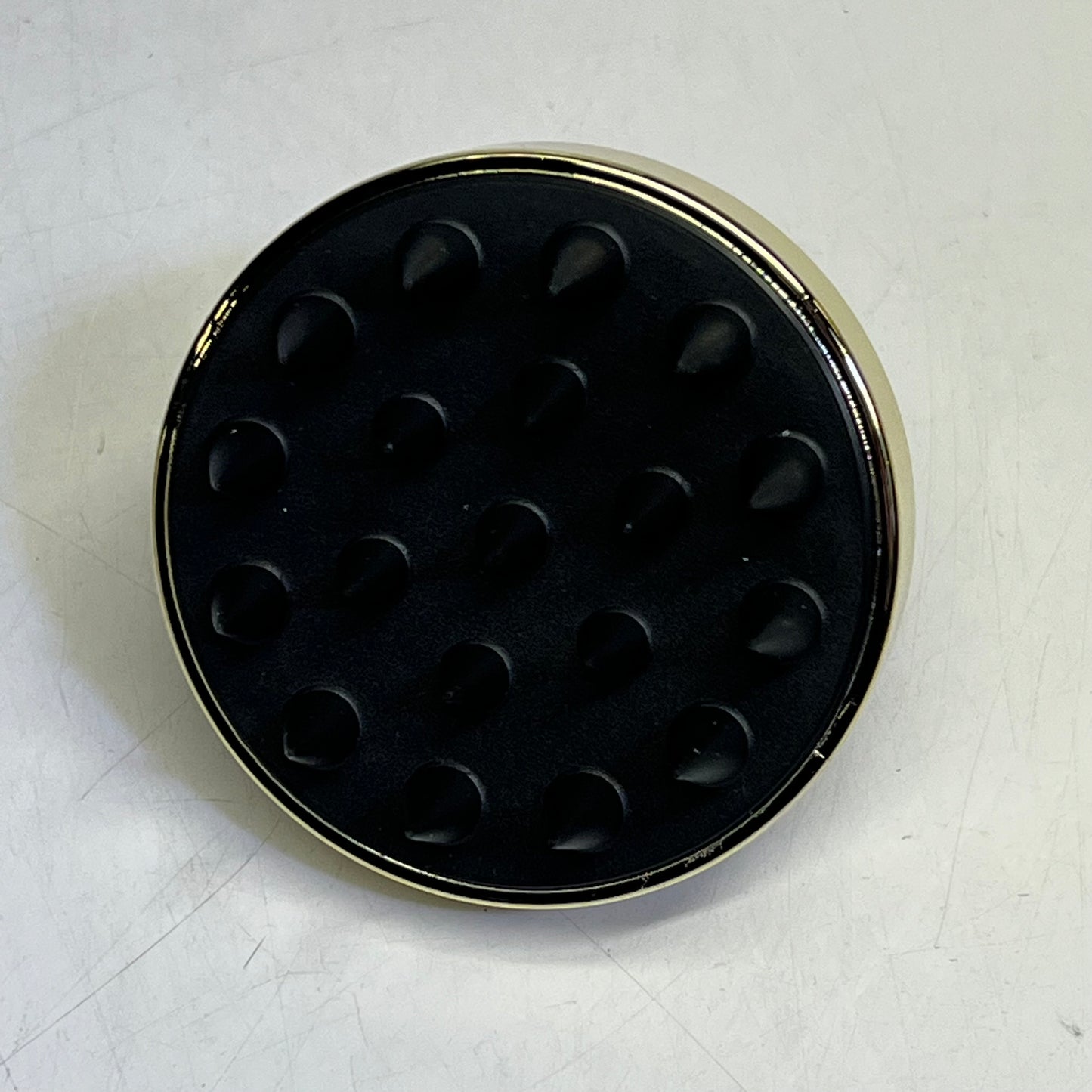 COSMOPOLITAN (2 PACK) Scalp Massager Shampoo Brush 3" Dia Black/Gold 2021-7278