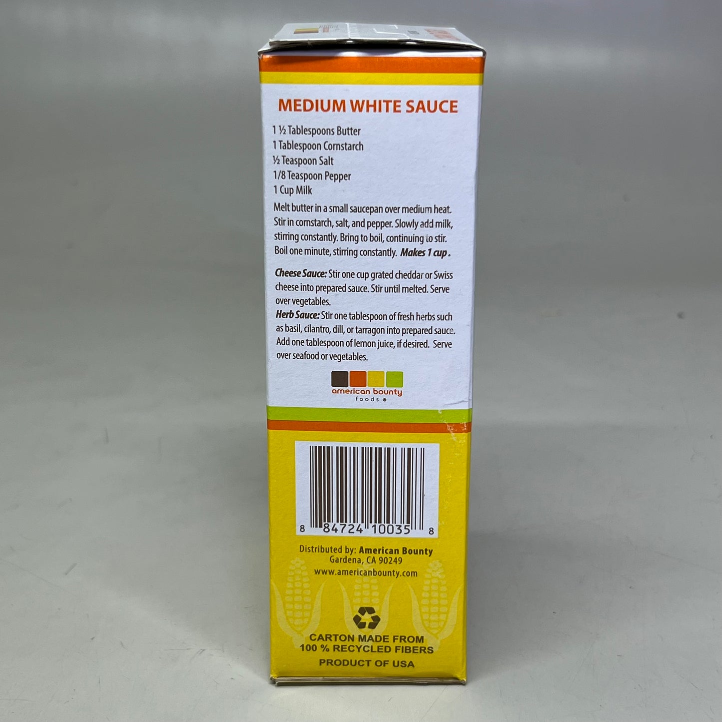 AMERICAN BOUNTY FOODS Cornstarch (24 PACK) Thickens Sauces 16 oz BB 11/27 (New)