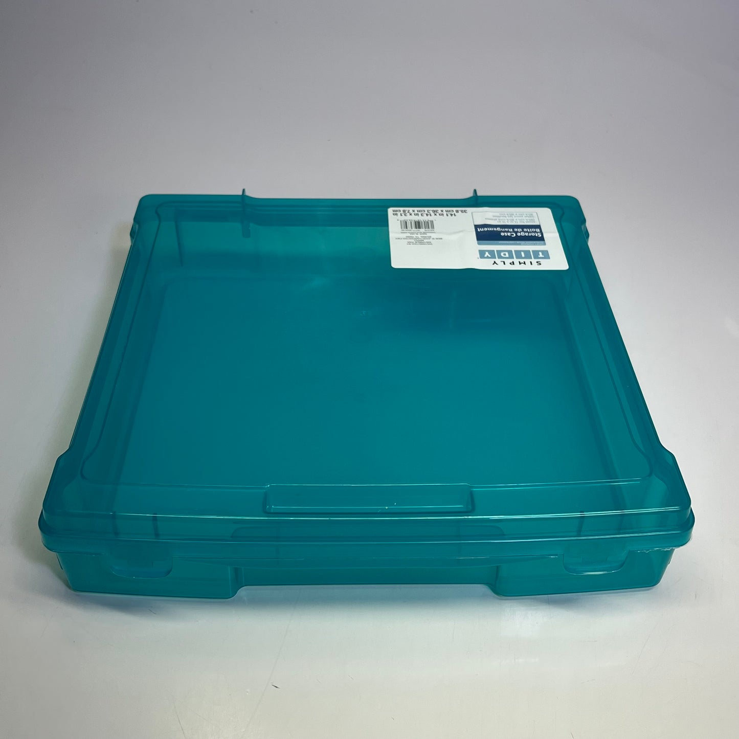 SIMPLY TIDY (2 PACK) Craft Storage Case For Scrapbooking 12"x12" Aqua 537276