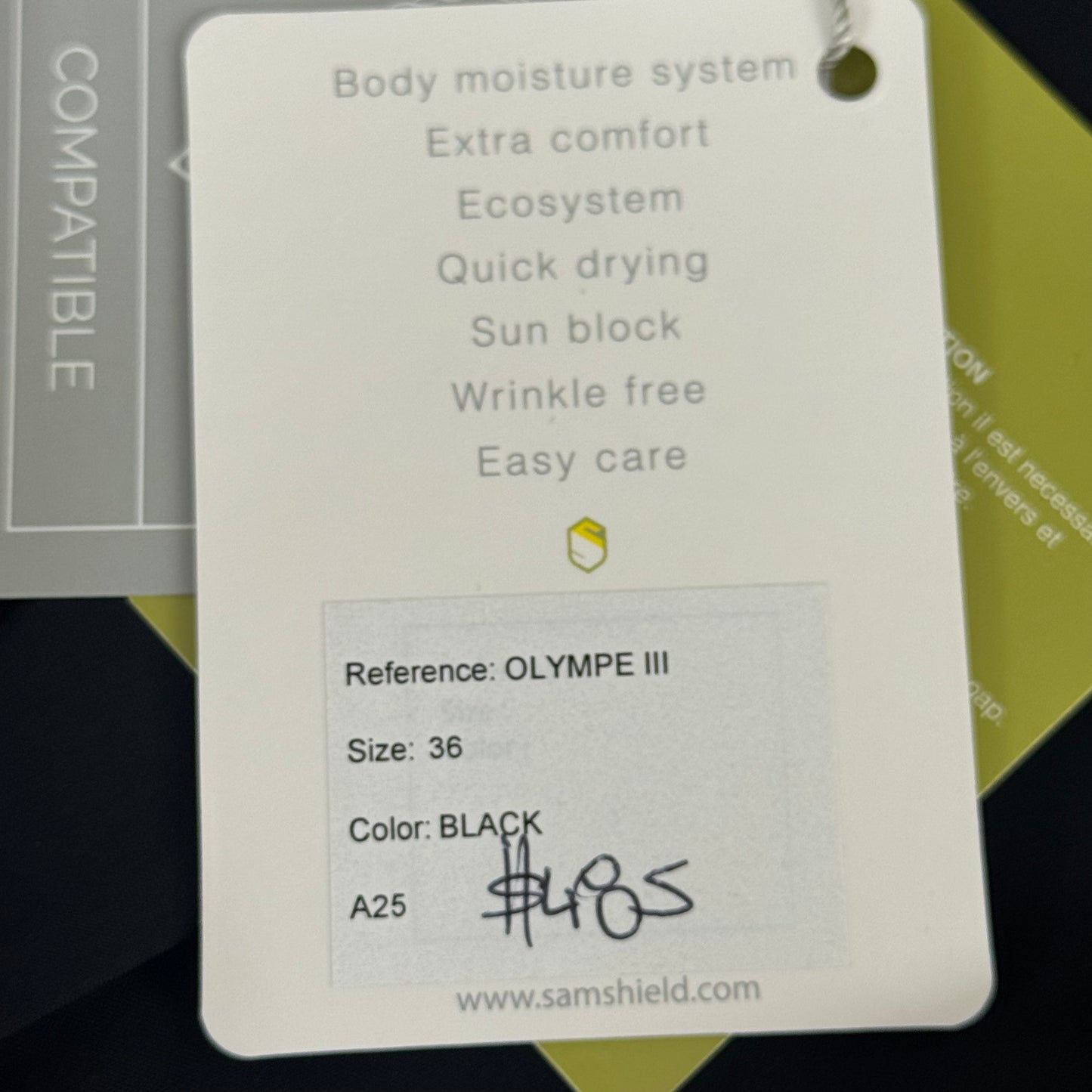 SAMSHIELD Olympe 3 Equestrian Riding Women’s Jacket Sz US 6, UK 8, FR 36 Black