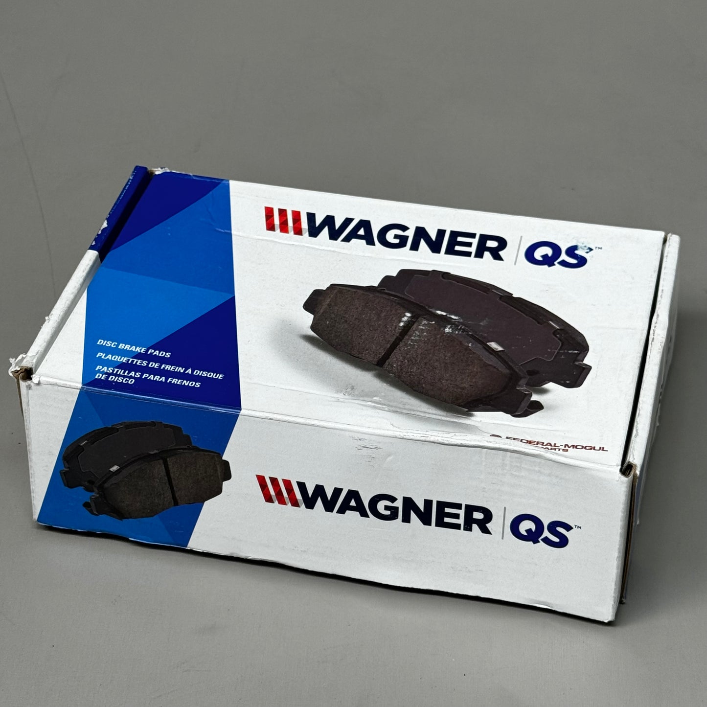 WAGNER QS Ceramic Disc Brake Pad Set 5 1/2" x 2" Black ZD948