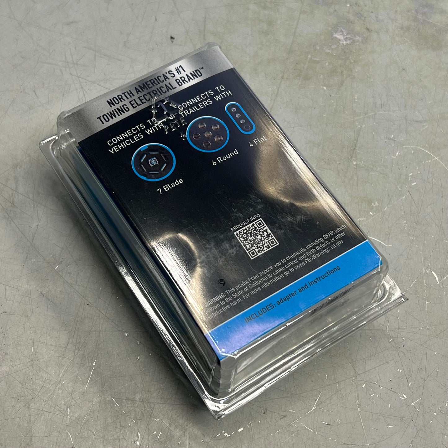 HOPKINS Multi-tow 7 Blade To 6 Round & 4 Flat Adapter (CP Electric Brake) 47575