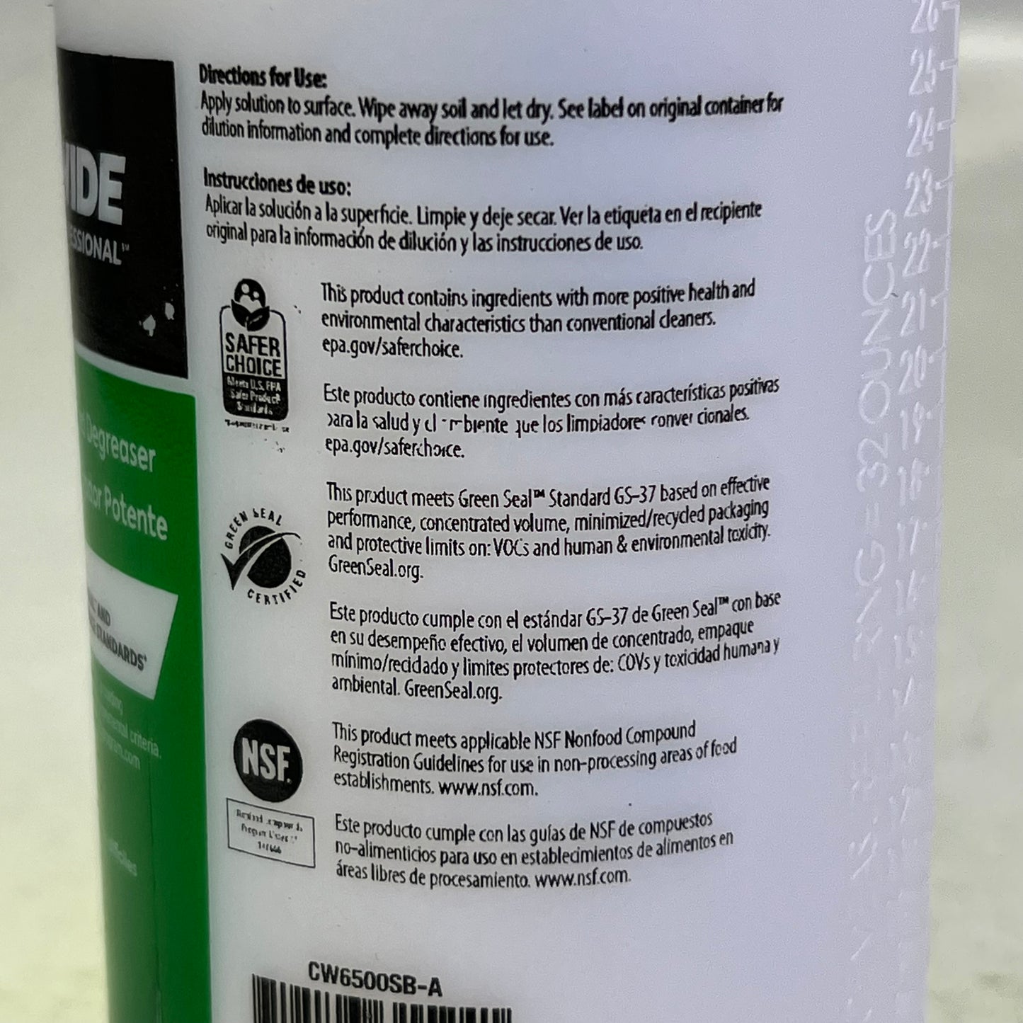 ZA@ COASTWIDE (24 PACK) 65 Heavy-Duty 32 oz. Empty Spray Bottle CW6500SB-A