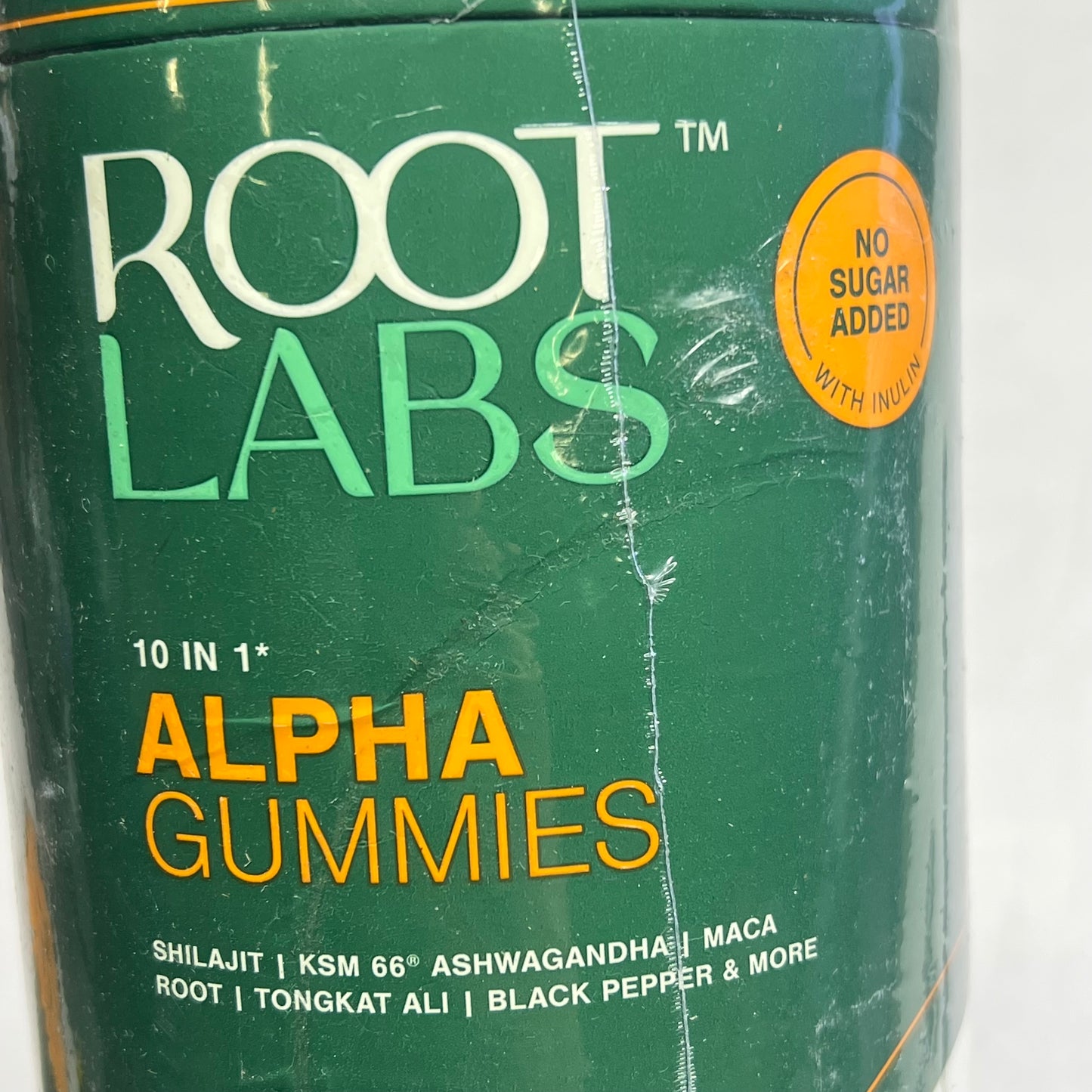 ROOT LABS (2 PACK, 60 EACH) 10 In 1 Alpha Gummy Vitamins 4000mg Shilajit BB 1/27