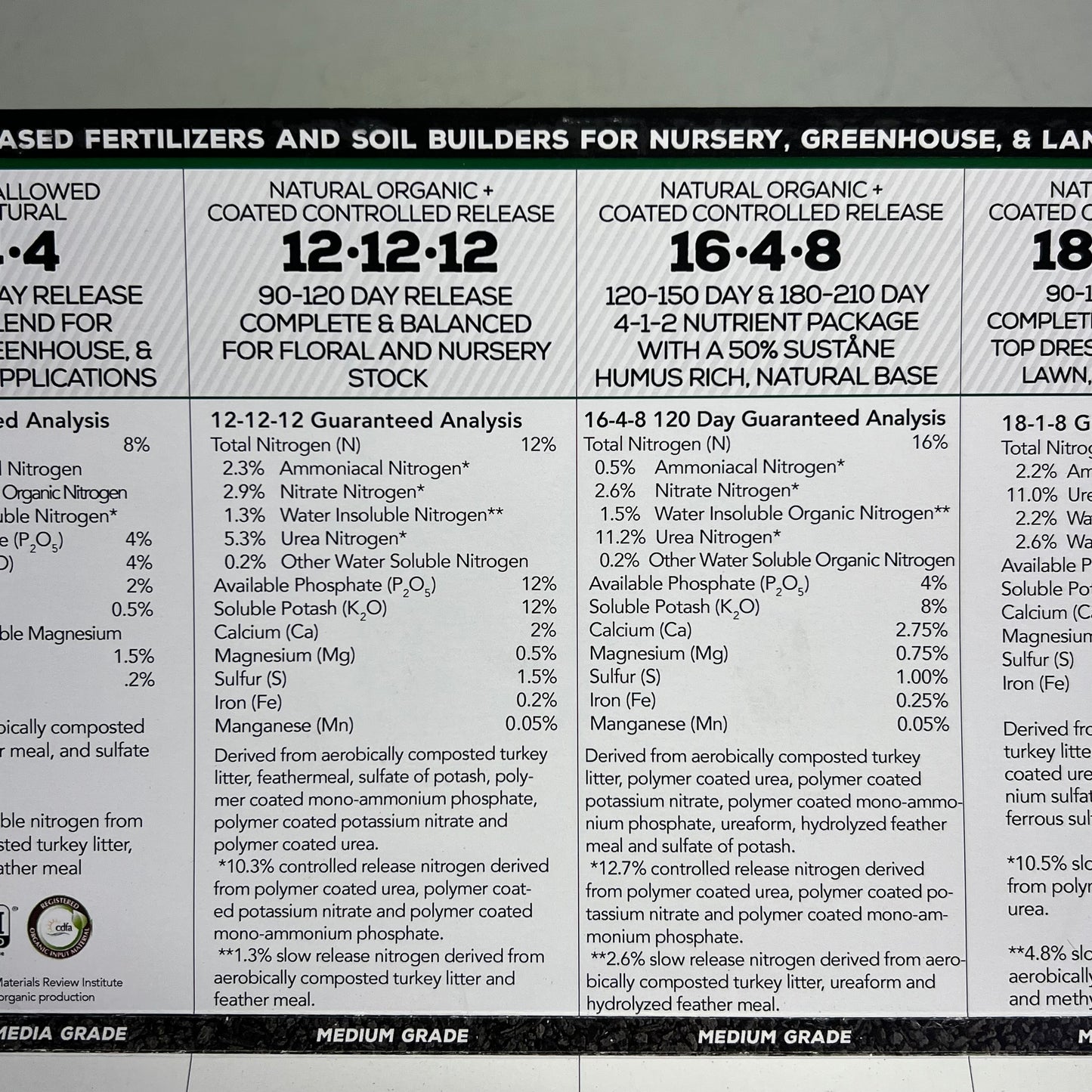 SUSTANE NATURALLY Professional Grade Natural & Organic Fertilizer 5 Mini Samples