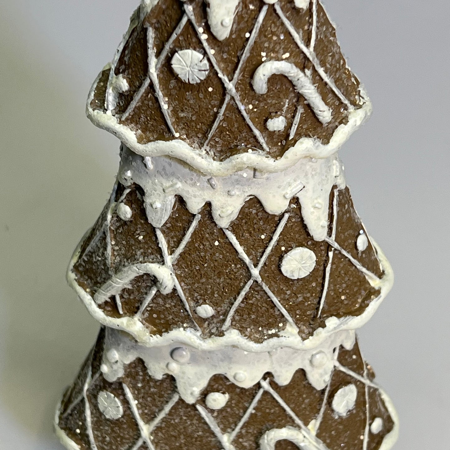GERSON (SET OF 4) Clay Gingerbread Holiday Christmas Trees 15.76"  2694770
