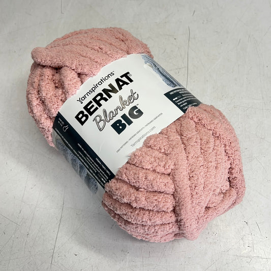 YARNSOIRATIONS Bernat Blanket Yarn Big  32 yds Jumbo Weight  Chalk Rose 161251