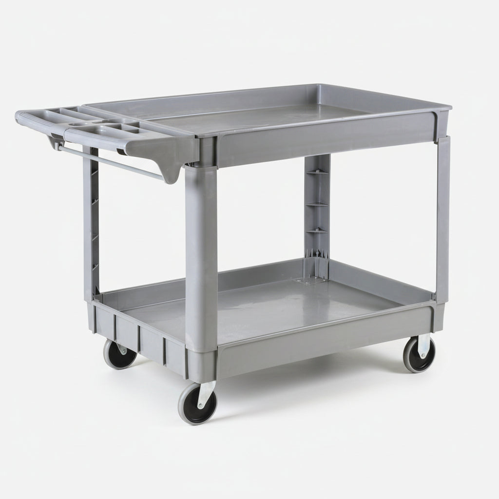 IRONTON Utility Cart 250lbs Cap 46-3/5in.W x 25-2/5in.D x 32-7/10in.H Grey 53412