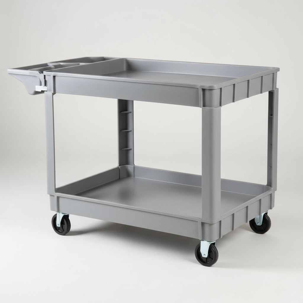 IRONTON Utility Cart 250lbs Cap 46-3/5in.W x 25-2/5in.D x 32-7/10in.H Grey 53412