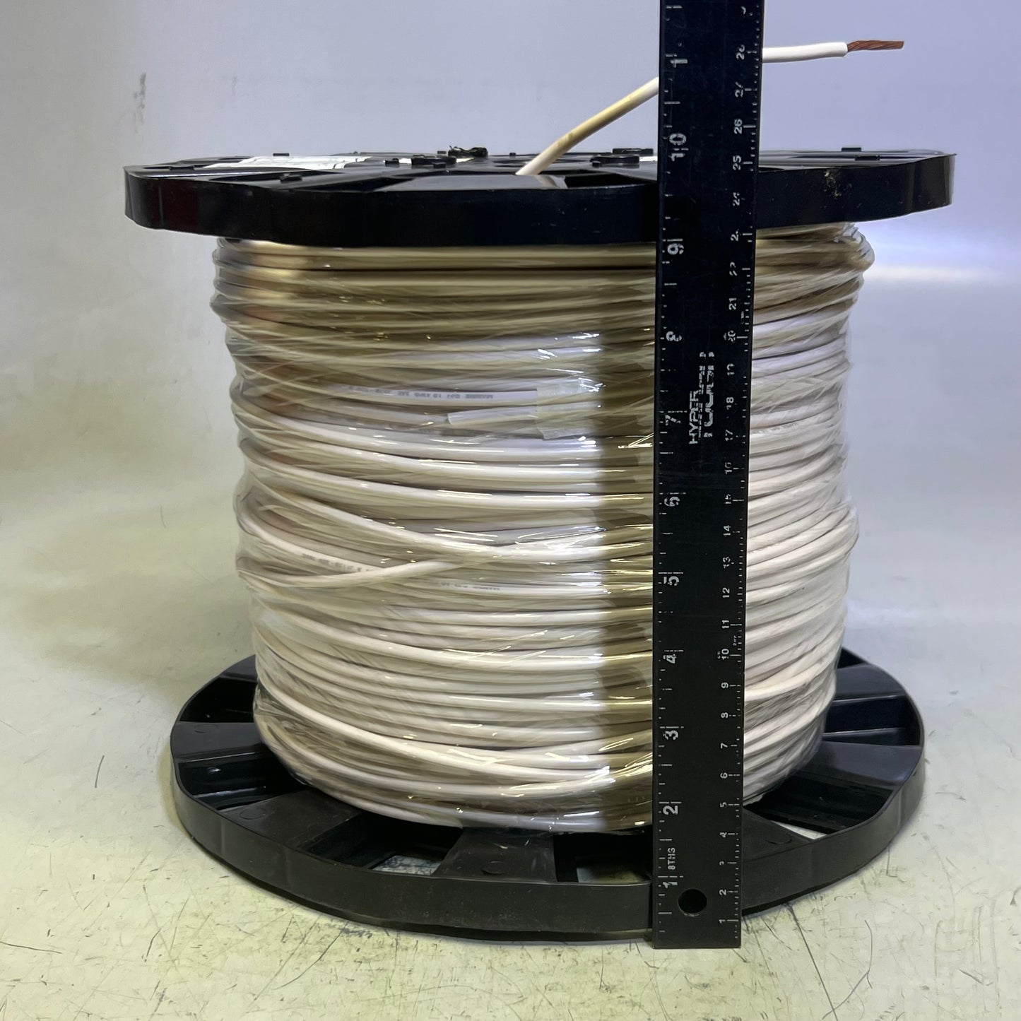 ZA@ AWC 10-9 Gauge Stranded Wire White 1000 ft. GPTM 10-9