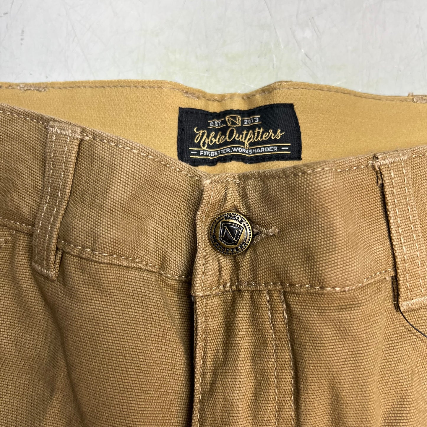 NOBLE OUTFITTERS Tug Free Utility Stretch Canvas Work Pant Women's Sz 12 Coyote