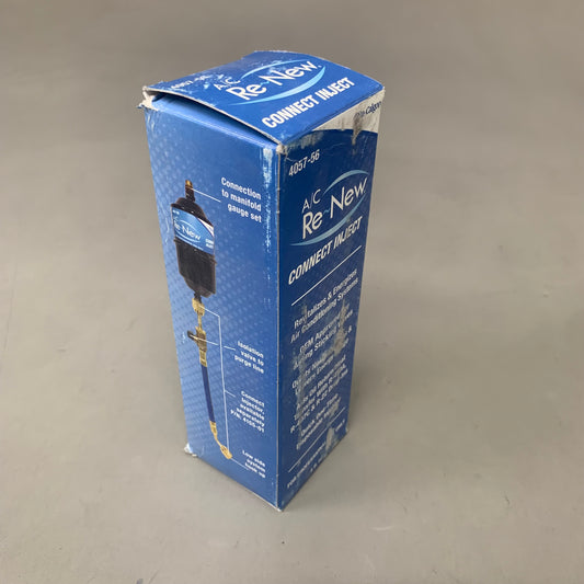 NU-CALGON A/C Re-New Connect Inject 4 FL OZ Black/Blue 4057-56 Damaged Box