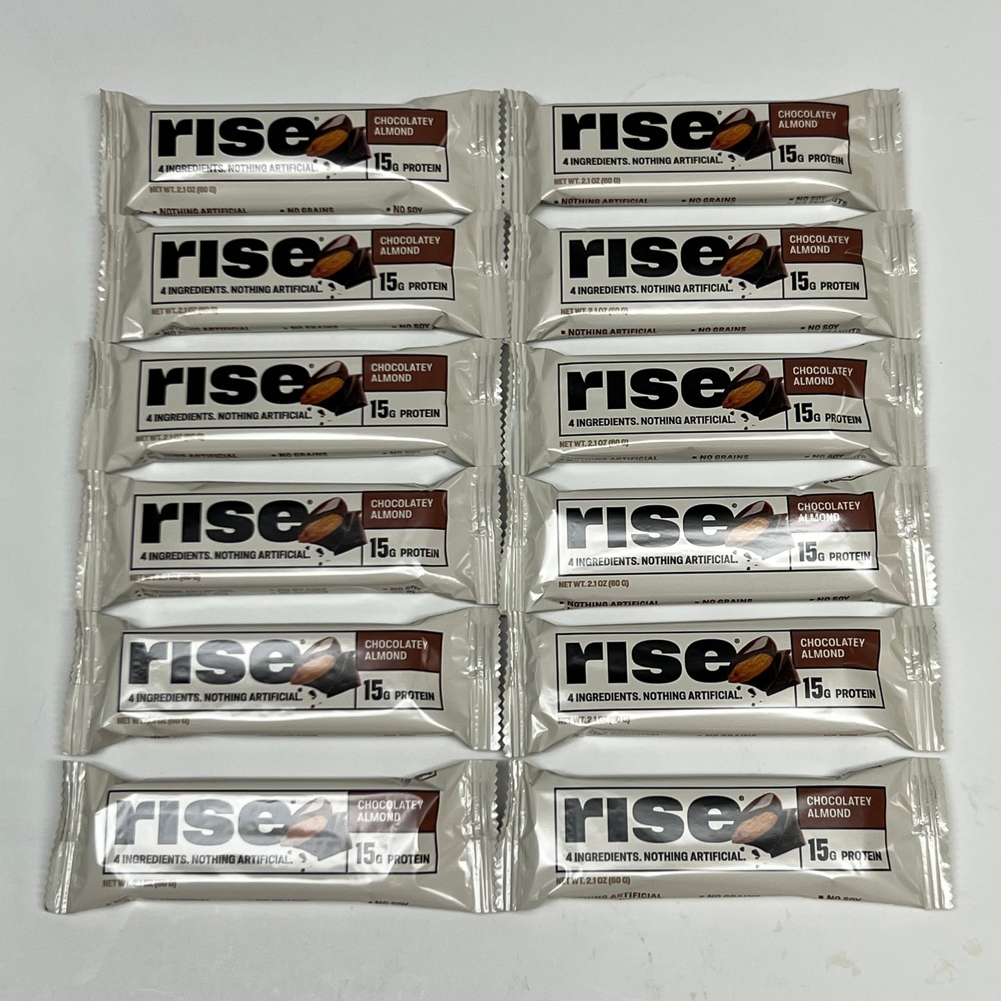 RISE (12 PACK) Chocolatey Almond 15 gr Protein 2.1 oz. BB 01/27