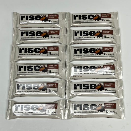 RISE (12 PACK) Chocolatey Almond 15 gr Protein 2.1 oz. BB 01/27