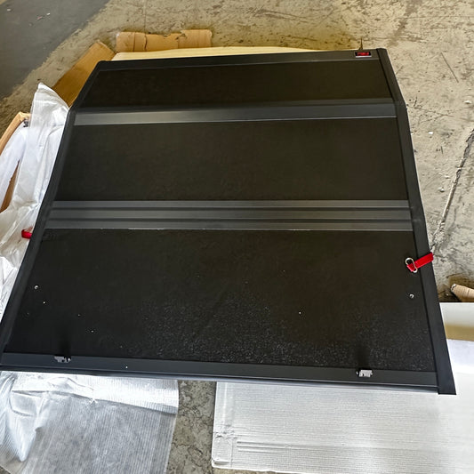 ZA@ Rough Country Hard Low Profile Truck Bed Cover for Chevy Silverado 1500/GMC Sierra 1500 (2019-2024) - 5'10 (69.9") Tri-Fold Tonneau Cover