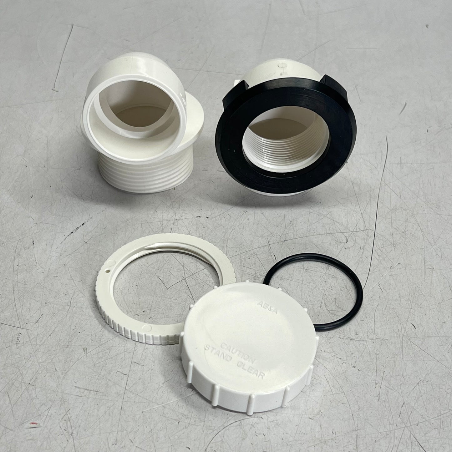 AB&B Classic Waste & Overflow Half Kit 40 PVC Pipe Compatible Satin Nickel 62009