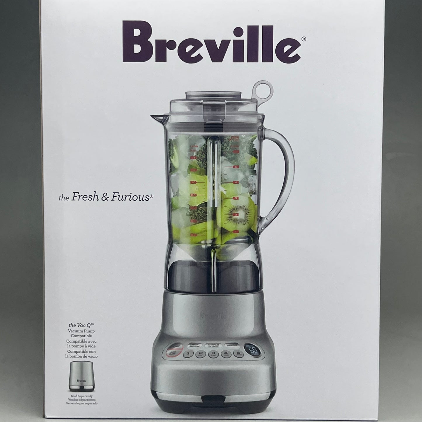 BREVILLE The Fresh & Furious Blender Silver BBL620SIL