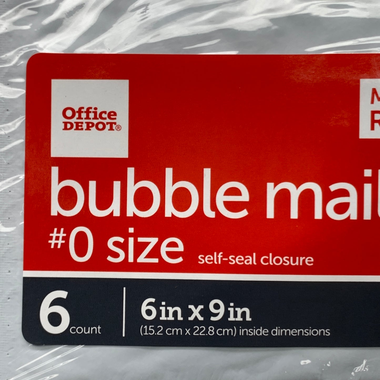 OFFICE DEPOT (48 MAILERS) Bubble Mailer #0 Size 6in X 9IN 50735854020854