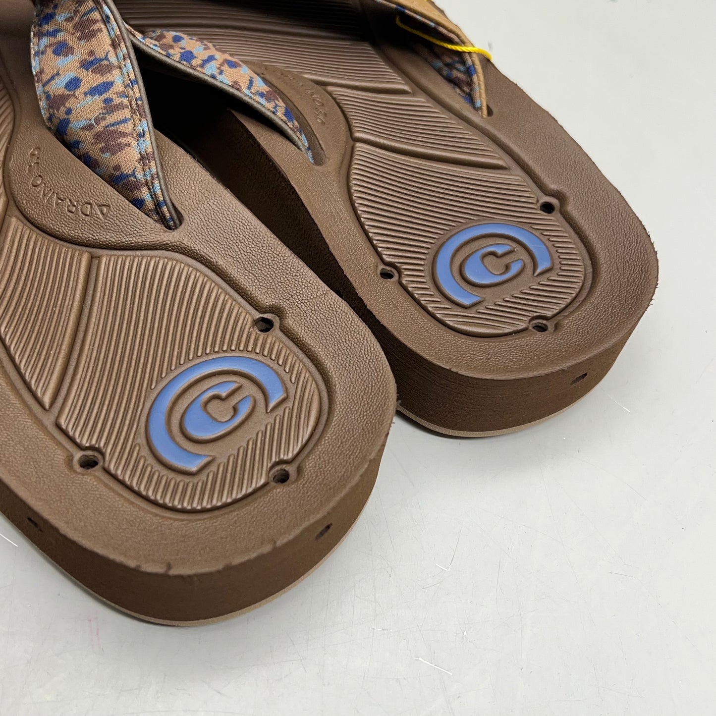 COBIAN Synthetic Suede Draino 3 Sandals  Men's Sz 10, EU 43 Brown HBD23-200-10