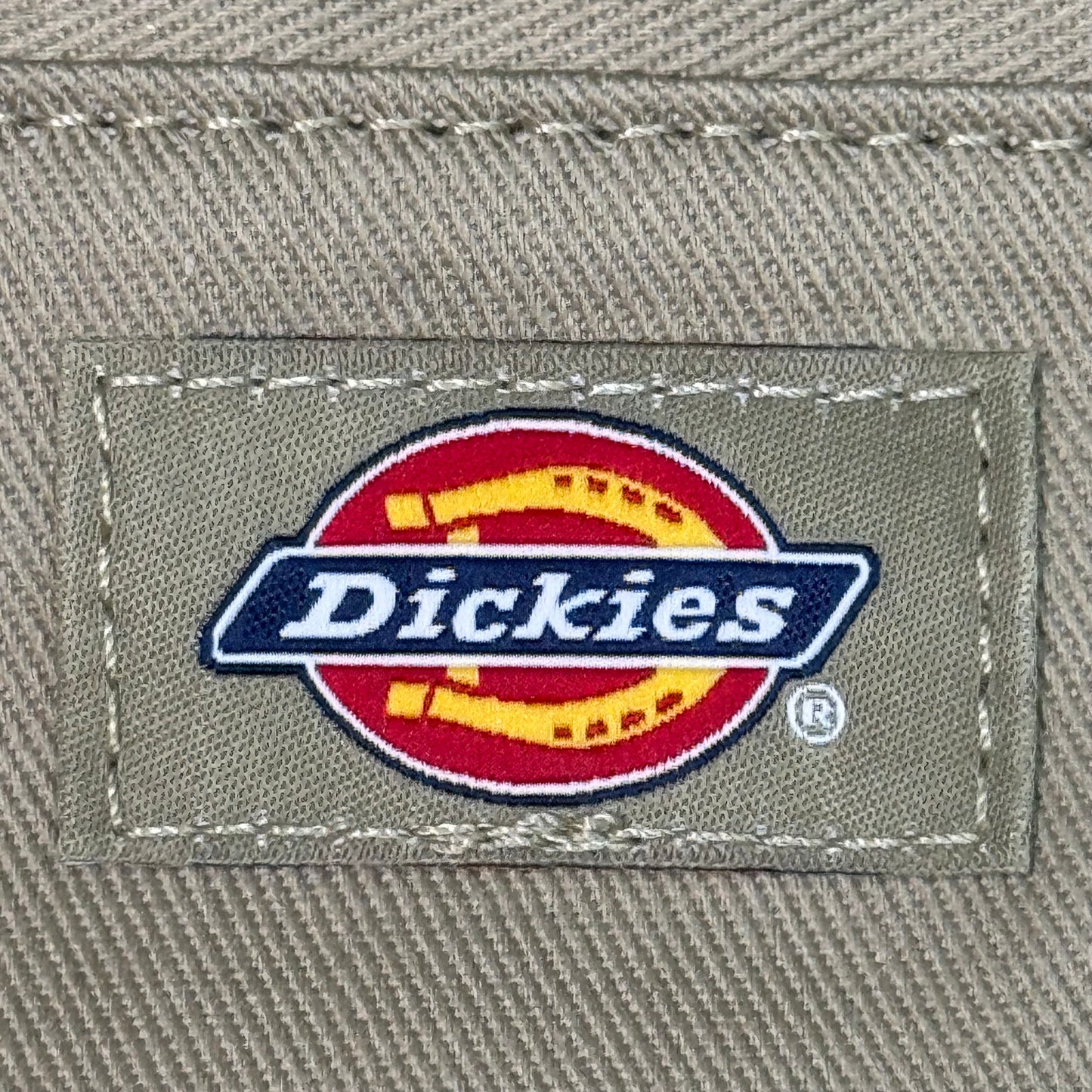 DICKIES Loose Fit Twill Work Shorts 13" Inseam Men's Sz 34 Khaki 42283KH