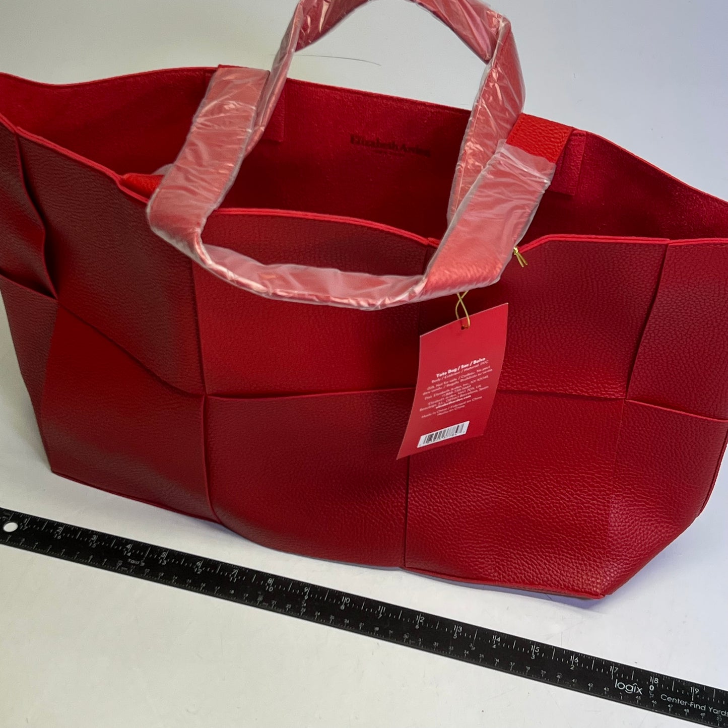 ELIZABETH ARDEN Fragrance Tote Bag Pvc 10"x20" Red A0136689