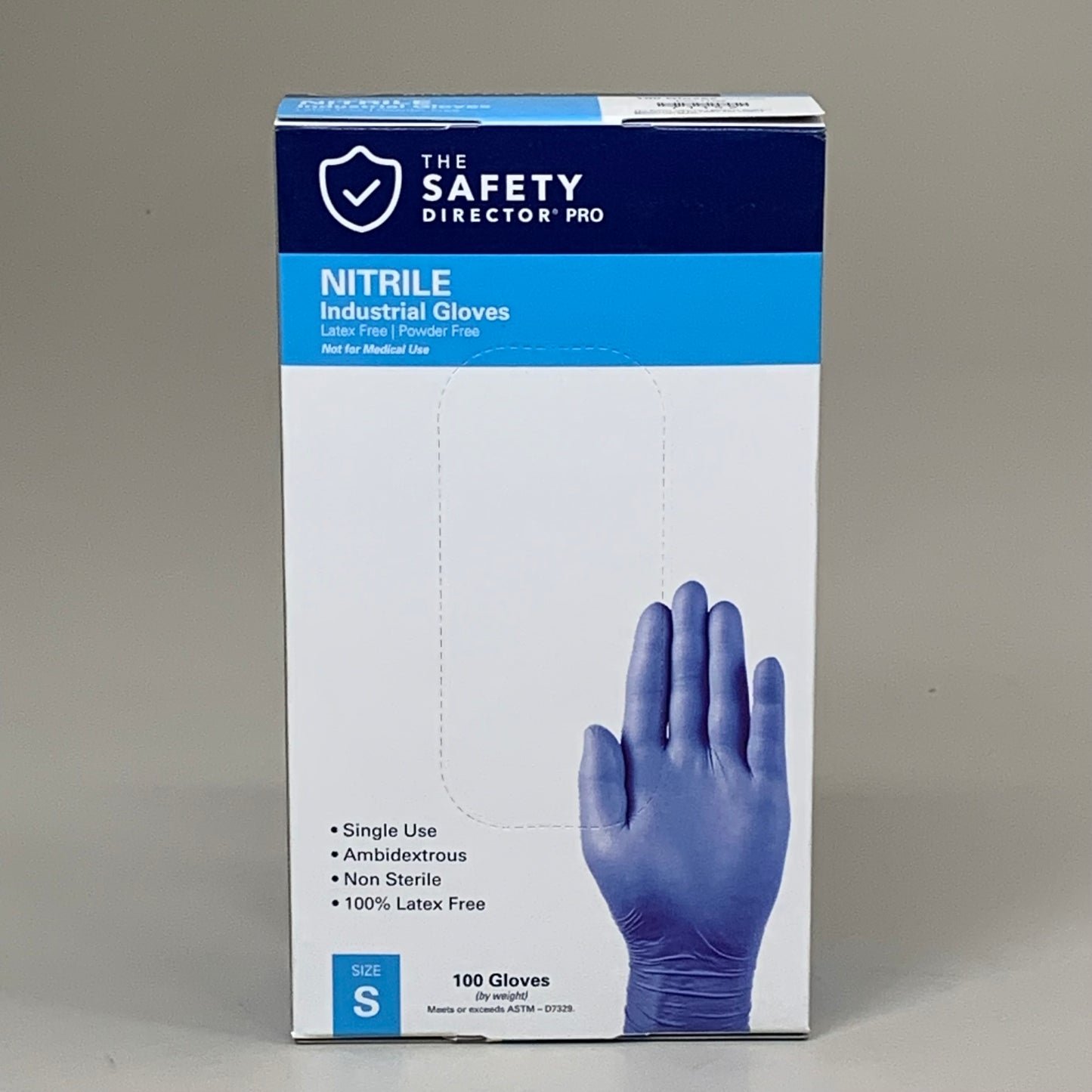 THE SAFTEY DIRECTOR (1000 PACK) Nitrile Industrial Gloves Latex Free Sz S 71154