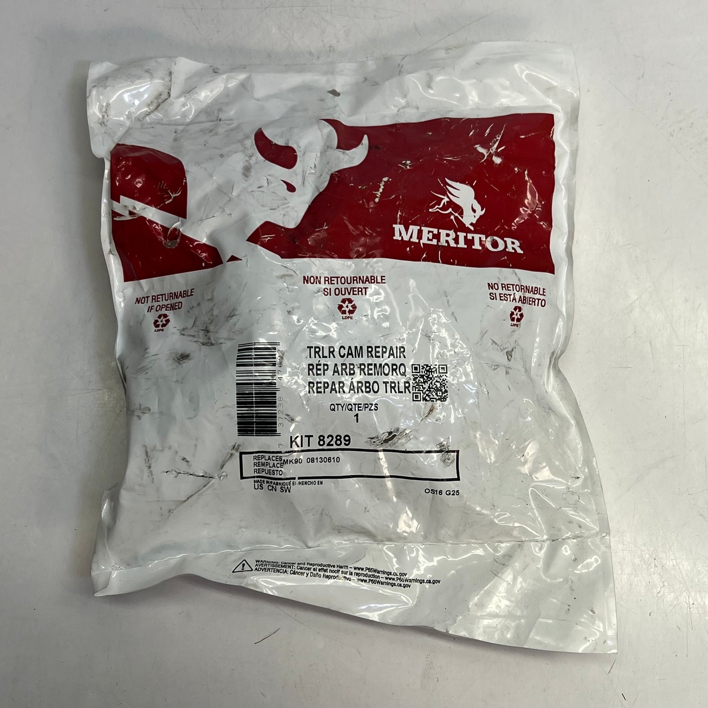 MERITOR Brake Camshaft TRLR CAM REPAIR KIT 8289