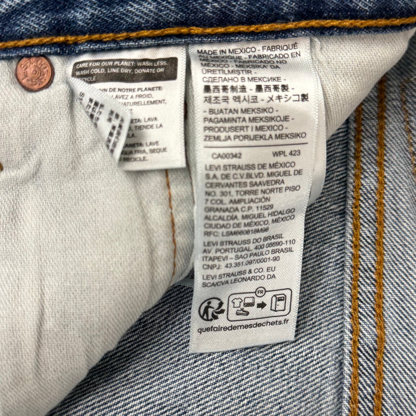 LEVIS 501 Orignial Fit Jeans Men's Sz 38 X 30 Medium Stonewash S112602 RPMX