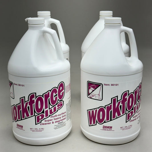 WORFORCE PLUS (4 Pack) Multi-Surface Heavy Duty Cleaner/Degreaser 1 Gal