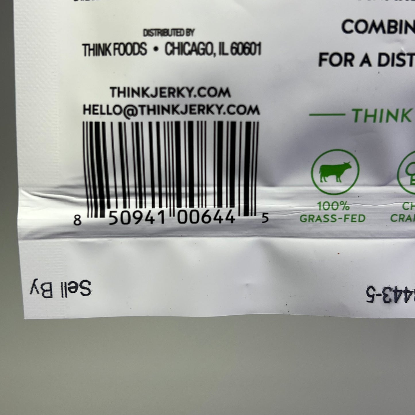 THINK (10 PACK) Gluten Free Grass Fed Sesame Teriyaki Beef Jerky 1oz BB 11/26