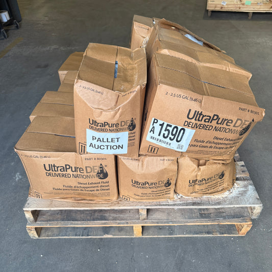 ZA@ Pallet of ULTRAPUREDEF Diesel Exhaust Fluid 2.5GAL 80301 (Damaged, AS-IS)